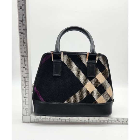BURBERRY Mini Plaid Wool Alma Handbag 156BURXHA - Picture 3 of 15